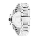 Tommy Hilfiger Troy Chronograph Grey Dial Silver Steel Strap Watch For Men - 1792106 Authentic Buy Shop Now