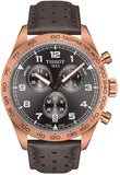 Tissot T Sport PRS 516 Chronograph Grey Dial Grey Leather Strap Watch for Men - T131.617.36.082.00 Authentic Buy Shop Now