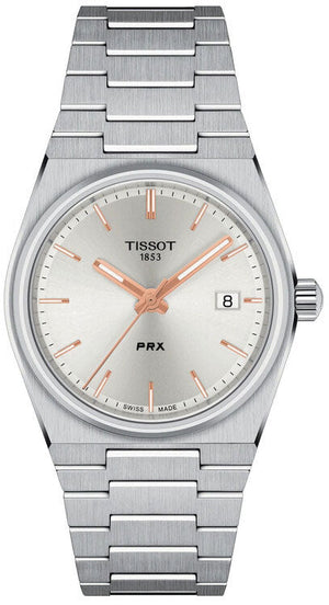 Tissot PRX Silver Dial Silver Steel Strap Watch For Women - T137.210.11.031.00 Authentic Buy Shop Now