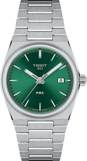 Tissot PRX Green Dial Silver Steel Strap Watch for Women - T137.210.11.081.00 Authentic Buy Shop Now
