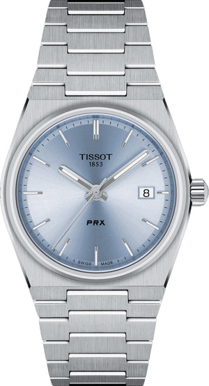 Tissot PRX Light Blue Dial Silver Steel Strap Watch For Women - T137.210.11.351.00 Authentic Buy Shop Now