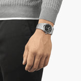 Tissot PRX Powermatic 80 Black Dial Silver Steel Strap Watch For Men - T137.407.11.051.00 Authentic Buy Shop Now