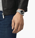 Tissot PRX Quartz Black Dial Silver Steel Strap Watch For Men - T137.410.11.051.00 Authentic Buy Shop Now