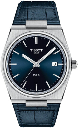 Tissot PRX Blue Dial Blue Leather Strap Watch for Men - T137.410.16.041.00 Authentic Buy Shop Now