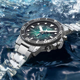 Tissot Seastar 1000 Chronograph Green Dial Silver Steel Strap Watch For Men - T120.417.11.091.01 Authentic Buy Shop Now
