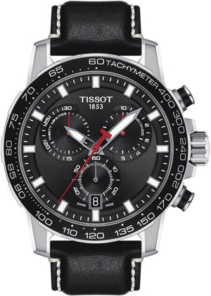 Tissot Supersport Chrono Black Dial Black Leather Strap Watch for Men - T125.617.16.051.00 Authentic Buy Shop Now