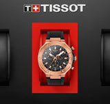 Tissot T Race Chronograph Black Dial Black Rubber Strap Watch For Men - T141.417.37.051.00 Authentic Buy Shop Now