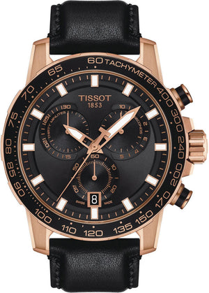 Tissot Supersport Chrono Black Dial Black Leather Strap Watch for Men - T125.617.36.051.00 Authentic Buy Shop Now