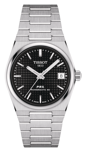 Tissot PRX Powermatic 80 Black Dial Silver Steel Strap Watch for Men - T137.207.11.051.00 Authentic Buy Shop Now