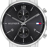Tommy Hilfiger Daniel Black Dial Silver Steel Strap Watch for Men - 1710413 Authentic Buy Shop Now