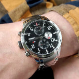 Tommy Hilfiger Cool Sport Multifunction Black Dial Silver Steel Strap Watch for Men - 1791141 Authentic Buy Shop Now
