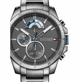 Tommy Hilfiger Decker Quartz Black Dial Black Steel Strap Watch for Men - 1791347 Authentic Buy Shop Now