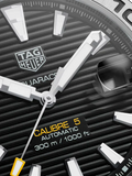 Tag Heuer Aquaracer Automatic Caliber 5 Black Dial Silver Steel Strap Watch for Men - WBD2110.BA0928 Authentic Buy Shop Now