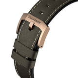 Tag Heuer Autavia Calibre 5 Automatic Olive Green Dial Green Leather Strap Watch for Men - WBE5190.FC8268 Authentic Buy Shop Now