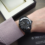 Tag Heuer Aquaracer 300 Swiss Limited Edition Black Dial Black Nylon Strap Watch for Men - WAY218B.FC6364 Authentic Buy Shop Now