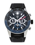 Tag Heuer Carrera Automatic Chronograph Steel & Ceramic Black Dial Black Rubber Strap Watch for Men - CBG2A1Z.FT6157 Authentic Buy Shop Now