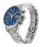 Tag Heuer Carrera Automatic Chronograph Blue Dial Silver Steel Strap Watch for Men - CBK2115.BA0715 Authentic Buy Shop Now