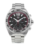 Tag Heuer Formula 1 Chronograph Black Dial Silver Steel Strap Watch for Men - CAZ101Y.BA0842 Authentic Buy Shop Now