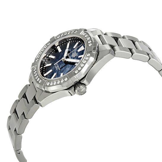 Tag Heuer Aquaracer Quartz Diamonds Blue Dial Silver Steel Strap Watch for Women - WAY131N.BA0748 Authentic Buy Shop Now