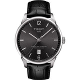 Tissot Chemin Des Tourelles Powermatic 80 Black Dial Black Leather Strap Watch For Men - T099.407.16.447.00 Authentic Buy Shop Now