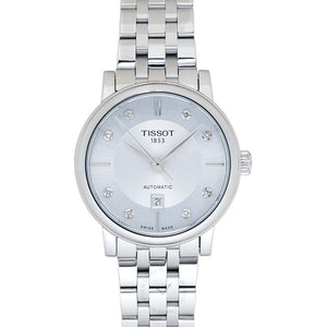 Tissot Carson Premium Automatic Lady Diamonds Silver Dial Silver Steel Strap Watch for Women - T122.207.11.036.00 Authentic Buy Shop Now