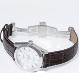 Tissot Gentleman Powermatic 80 Silicium Silver Dial Brown Leather Strap Watch For Men - T127.407.16.031.01 Authentic Buy Shop Now