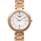 Tissot T Lady Flamingo Mother of Pearl Dial Rose Gold Steel Strap Watch For Women - T094.210.33.111.01 Authentic Buy Shop Now