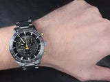 Tissot PRS 516 Chronograph Black Dial Silver Steel Strap Watch For Men - T100.417.11.051.00 Authentic Buy Shop Now