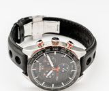 Tissot PRS 516 Chronograph Black Dial Black Leather Strap Watch For Men - T100.417.16.051.00 Authentic Buy Shop Now