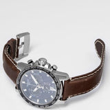 Tissot Supersport Chrono Blue Dial Brown Leather Strap Watch For Men - T125.617.16.041.00 Authentic Buy Shop Now