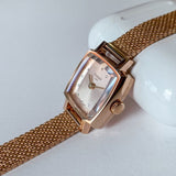 Tissot Lovely Square Lady Quartz Rose Gold Dial Rose Gold Mesh Bracelet Watch For Women - T058.109.33.456.00 Authentic Buy Shop Now