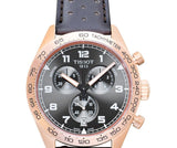 Tissot T Sport PRS 516 Chronograph Grey Dial Grey Leather Strap Watch for Men - T131.617.36.082.00 Authentic Buy Shop Now