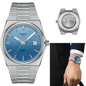 Tissot PRX Powermatic 80 Gradient Blue Dial Silver Steel Strap Watch for Men - T137.407.11.351.01 Authentic Buy Shop Now