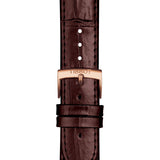 Tissot Carson Premium Chronograph White Dial Brown Leather Strap Watch For Men - T122.417.36.011.00 Authentic Buy Shop Now