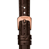 Tissot Carson Automatic White Dial Brown Leather Strap Watch For Women - T085.207.36.011.00 Authentic Buy Shop Now