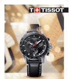 Tissot Supersport Chrono Black Dial Black Leather Strap Watch for Men - T125.617.16.051.00 Authentic Buy Shop Now