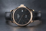 Tissot T Classic Le Locle Automatic Black Dial Black Leather Strap Watch For Men - T41.5.423.53 Authentic Buy Shop Now
