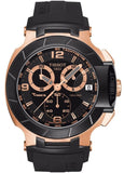 Tissot T Race Chronograph Automatic Black Dial Black Rubber Strap Watch for Men - T048.417.27.057.06 Authentic Buy Shop Now