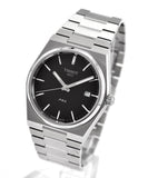 Tissot PRX Quartz Black Dial Silver Steel Strap Watch For Men - T137.410.11.051.00 Authentic Buy Shop Now