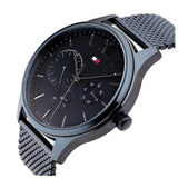 Tommy Hilfiger Damon Quartz Blue Dial Blue Mesh Bracelet Watch for Men - 1791421 Authentic Buy Shop Now