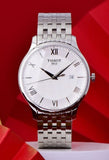 Tissot T Classic Tradition Silver Dial Silver Steel Strap Watch For Men - T063.610.11.038.00 Authentic Buy Shop Now