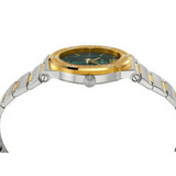 Versace Greca Green Dial Silver Steel Strap Watch for Men - VEVI00420 Authentic Buy Shop Now