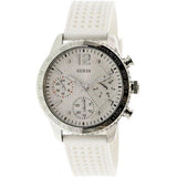 Guess Marina Quartz White Dial White Rubber Strap Watch For Women - W1025L1 Authentic Buy Shop Now