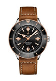 Breitling Superocean Heritage '57 Black Dial Brown Leather Strap Watch for Men - U10370121B1X1 Authentic Buy Shop Now