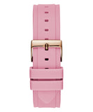 Guess Rose Gold Dial with Diamonds Pink Rubber Strap Watch For Women - W1053L3 Authentic Buy Shop Now