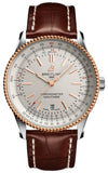 Breitling Navitimer Automatic 41mm White Dial Brown Leather Strap Mens Watch - U17326241G1P1 Authentic Buy Shop Now
