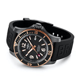 Breitling Superocean Automatic 46mm Black Dial Black Rubber Strap Watch for Men - U17368221B1S1 Authentic Buy Shop Now