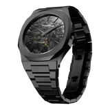 D1 Milano Ultra Thin Two Tone Black Steel Strap Watch for Men - D1-UTBJ31 Authentic Buy Shop Now
