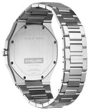 D1 Milano Ultra Thin Ashfield Black Dial Silver Steel Strap Watch for Men - D1-UTBJ32 Authentic Buy Shop Now