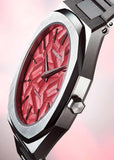 D1 Milano Ultra Thin Barn Red Dial Silver Steel Strap Watch for Men - D1-UTBJ33 Authentic Buy Shop Now